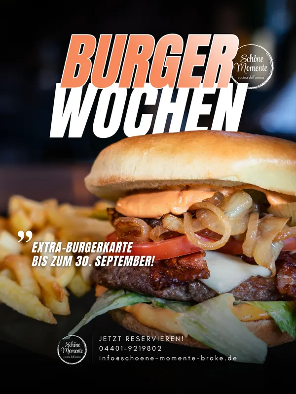 LECKERE BURGERWOCHEN im Restaurant Schöne Momente! 🍔🤩