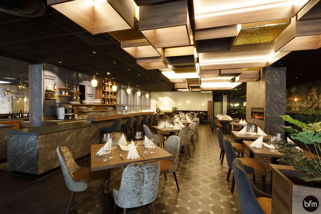 Gedeckte Tische im Restaurant Schöne Momente